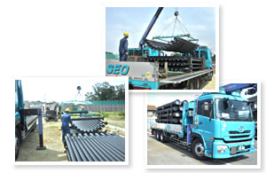 Vehicles equipped with UNIC cranes,and operators skilled in operating UNIC cranes
