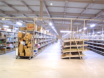 Inside the warehouse